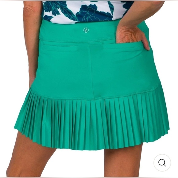 EUC | JoFit Knife Pleat Skort 14.5” | Vivid Green | Size:XS 🎾⛳️ - Picture 4 of 16